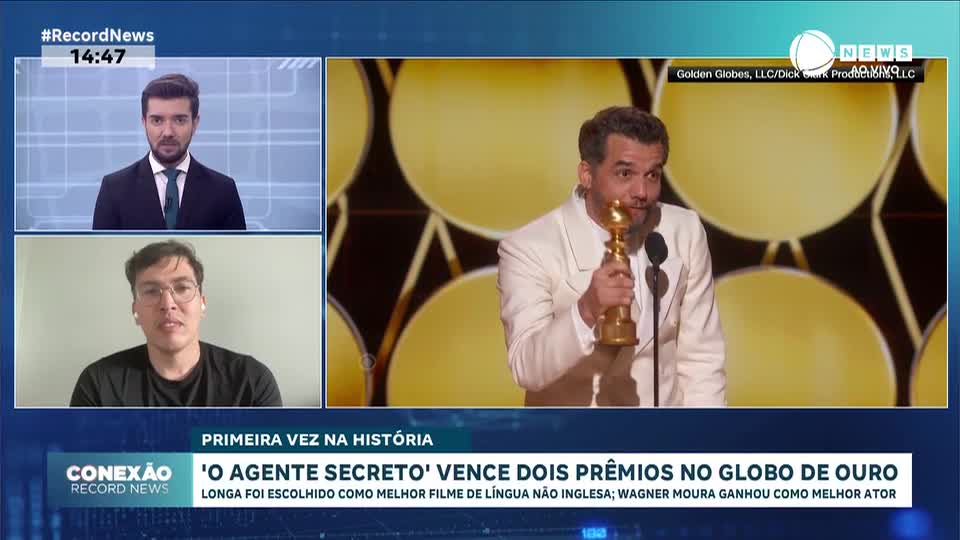'O Agente Secreto' vence dois prêmios no Globo de Ouro