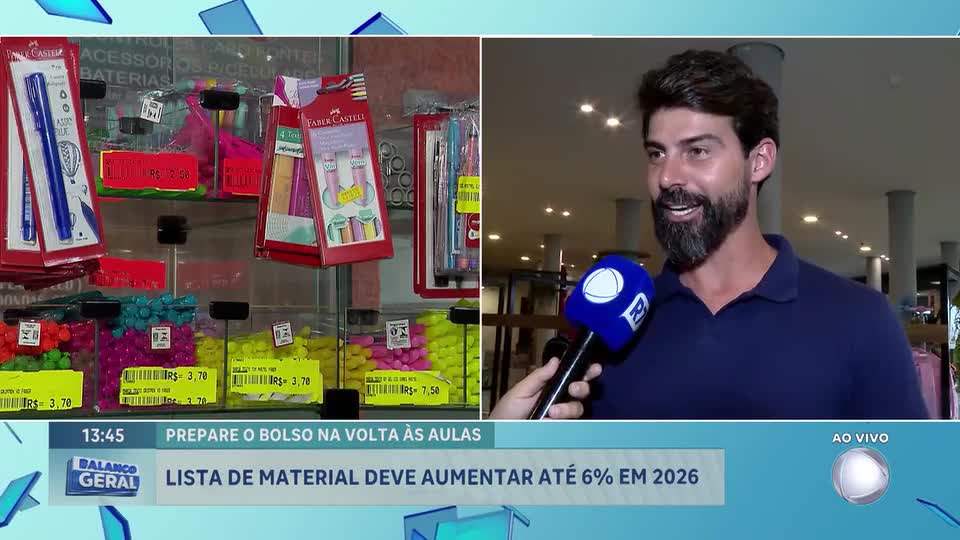 Pais relatam dificuldades com aumento de 4% a 6% nos preços do material escolar