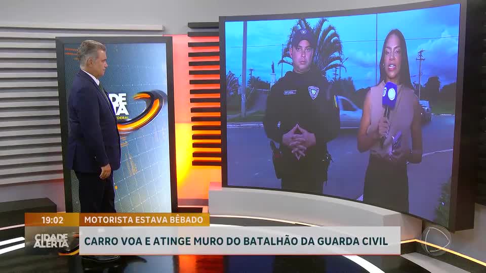 Motorista bêbado que bateu no muro da Guarda Civil, em Cidade Ocidental (GO), é solto após audiência