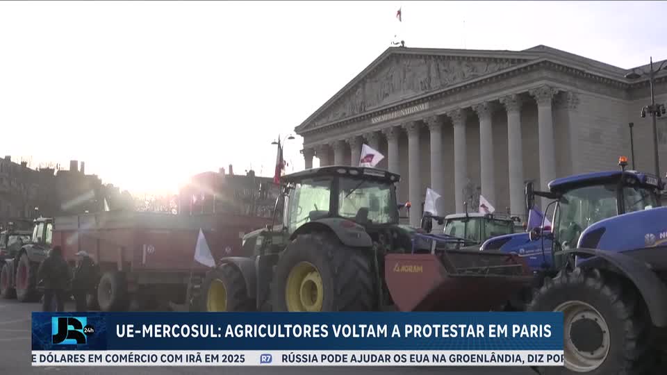 Agricultores franceses protestam contra acordo entre União Europeia e Mercosul
