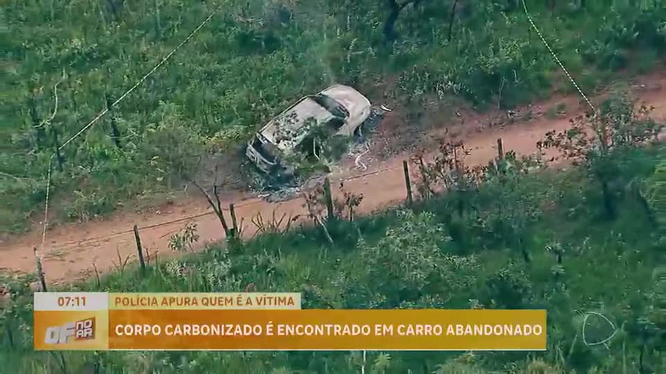 Carro incendiado com corpo carbonizado é encontrado em Brasília