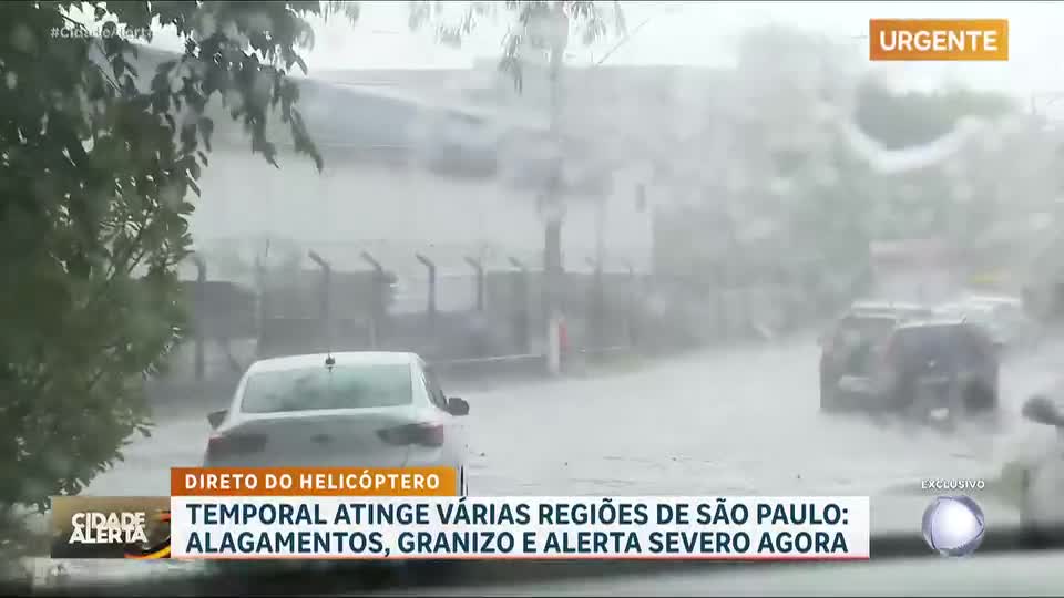 Chuva forte causa alagamentos e transtornos no Rio de Janeiro e São Paulo