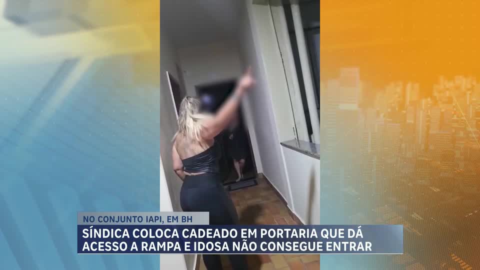 Síndica coloca cadeado em portaria que dá acesso a rampa em condomínio de BH e causa polêmica