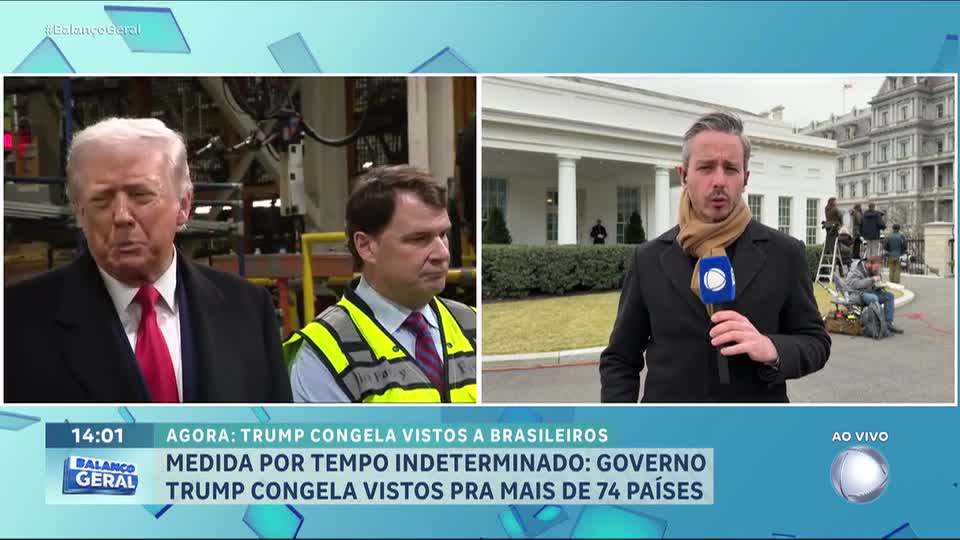 Trump congela emissão de vistos para o Brasil e outros 74 países por tempo indeterminado
