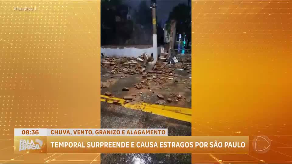 Temporal causa alagamentos e danos em São Paulo