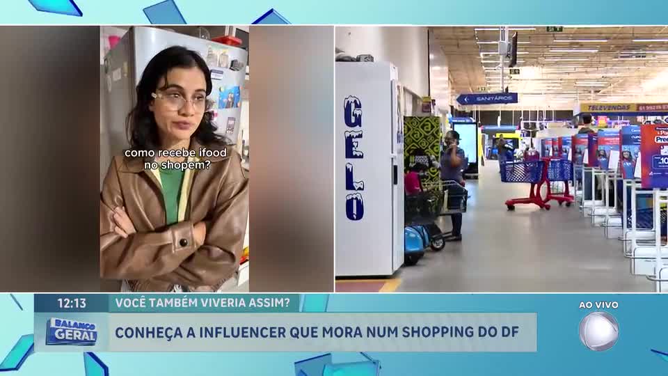 Moradora viraliza ao mostrar como é viver em apartamento construído sobre shopping no DF