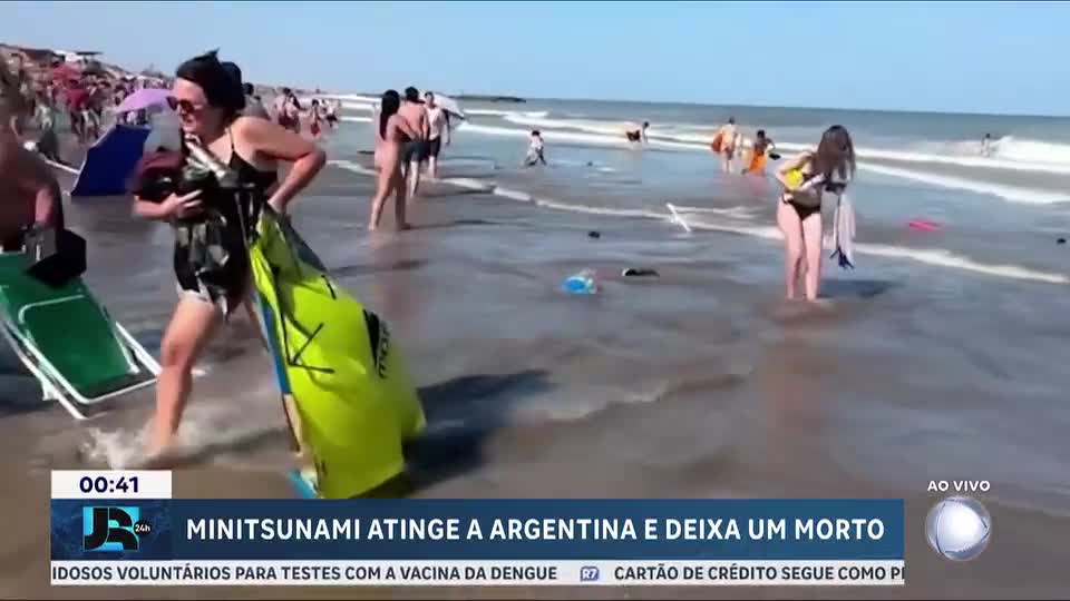 ‘Mini tsunami’ atinge a costa da Argentina e deixa um morto e mais de 30 feridos