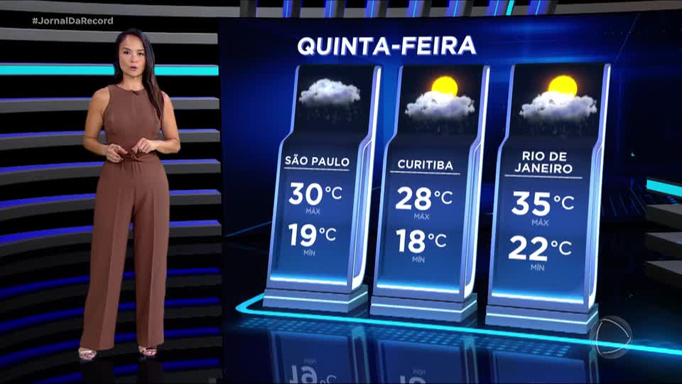 Veja a previsão do tempo para esta quinta (15) em todo o país 