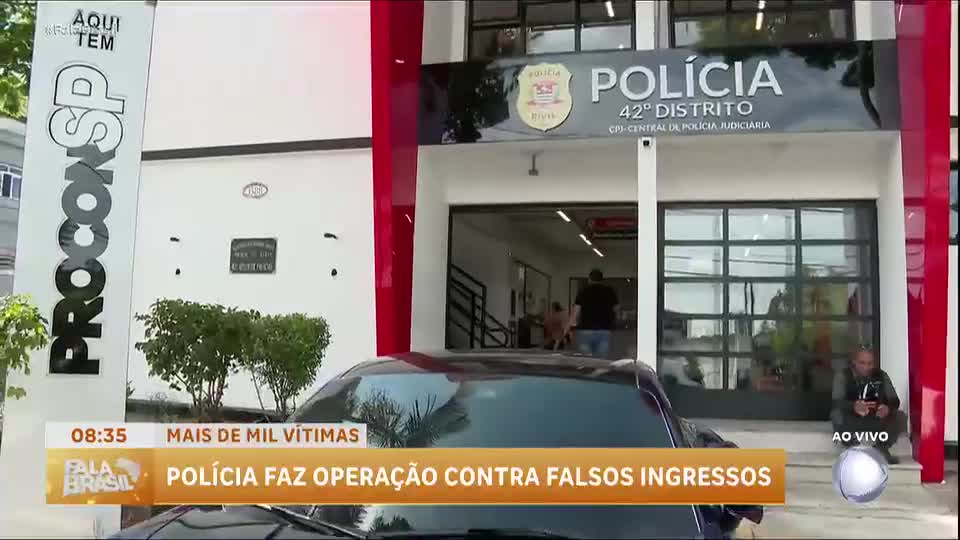 Polícia desmantela esquema de ingressos falsos para show em SP