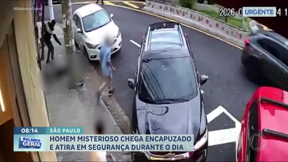 Homem com capuz mata segurança contratado por comerciantes em São Paulo