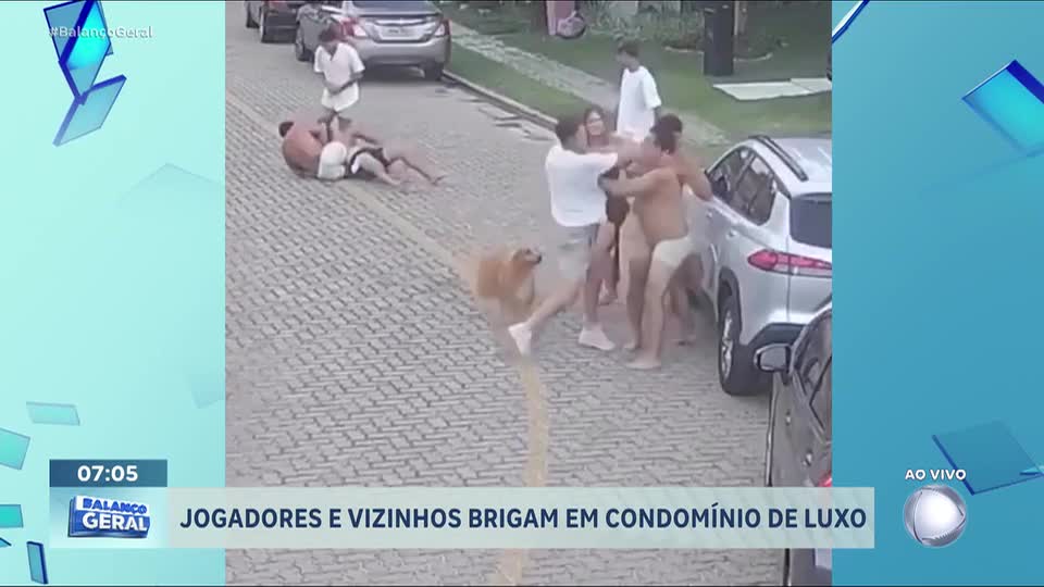 Jogadores do Fortaleza saem na porrada com vizinhos em condomínio de luxo