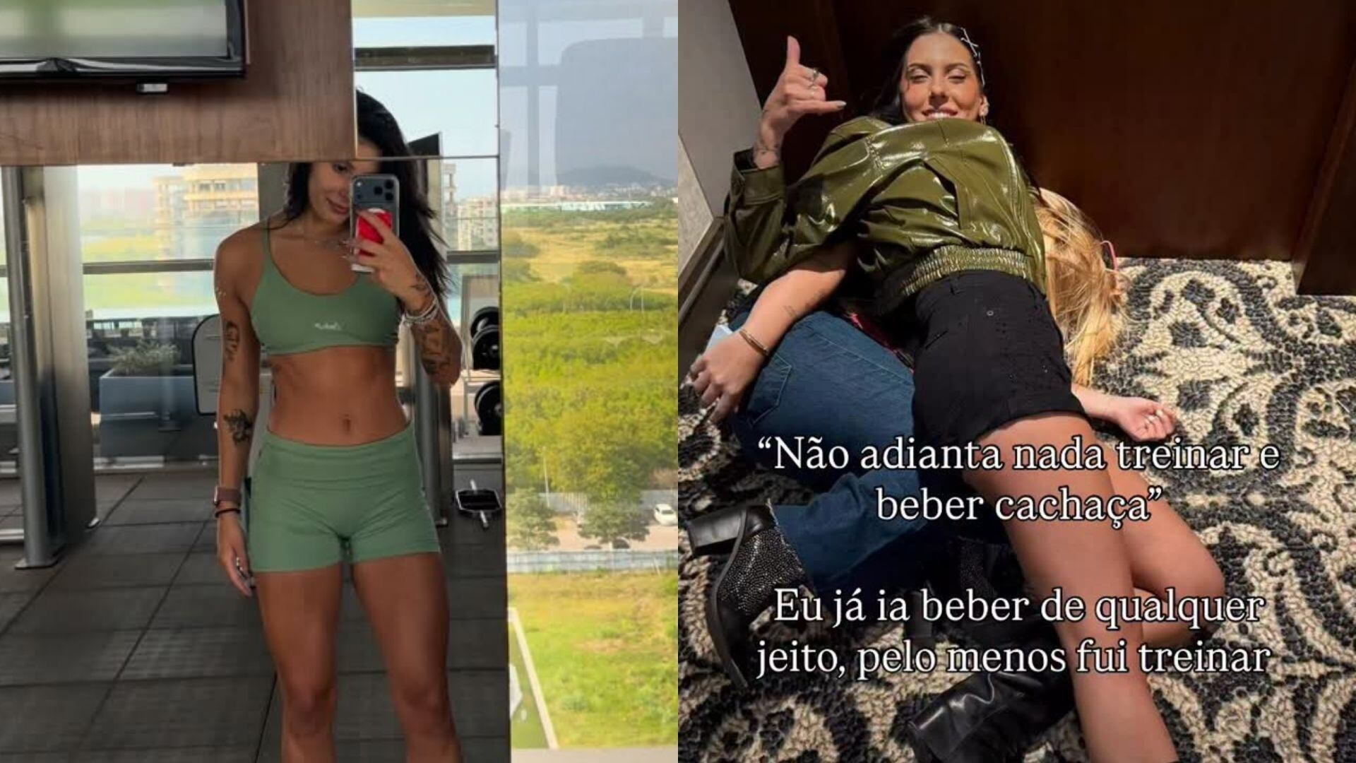 Ana Castela bebe um pouco a mais, mas não falta ao treino na academia
