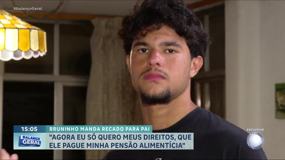 Exclusivo: filho do goleiro Bruno fala sobre relação com pai e planos futuros, no Balanço Geral