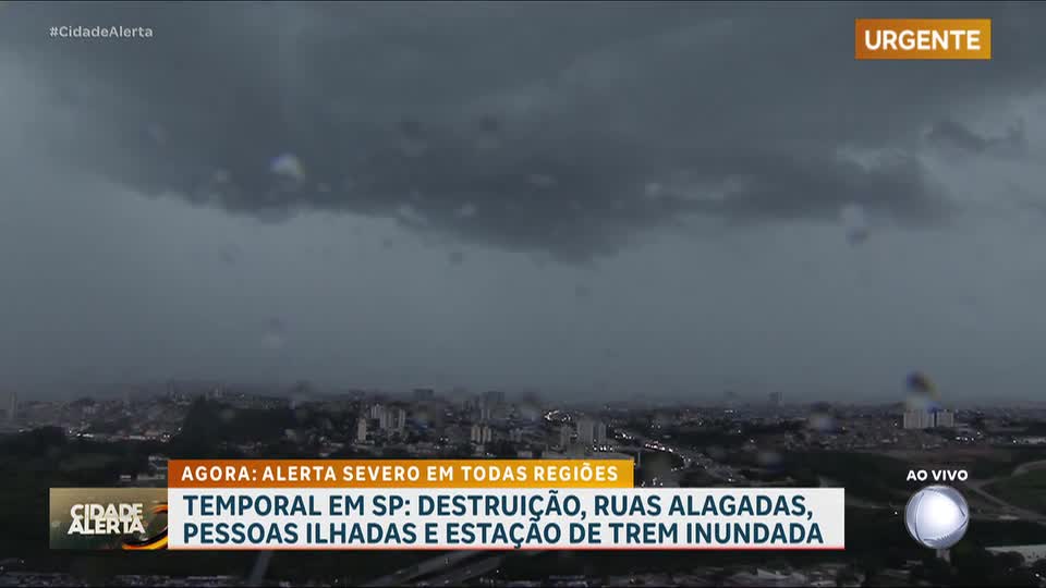 Temporais causam estragos e colocam cidades em alerta máximo em SP