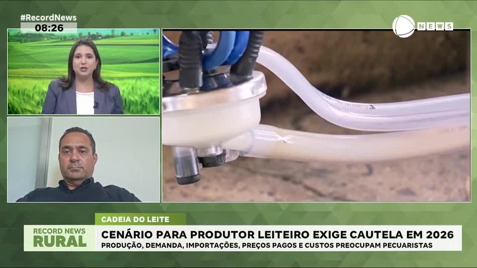 Cenário para produtor leiteiro exige cautela em 2026