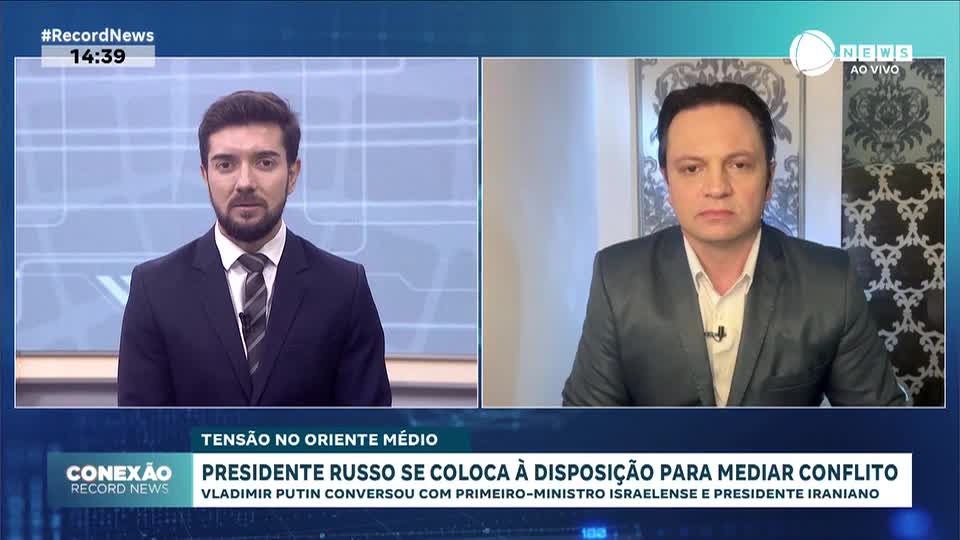 Presidente russo se coloca à disposição para mediar conflito no Oriente Médio