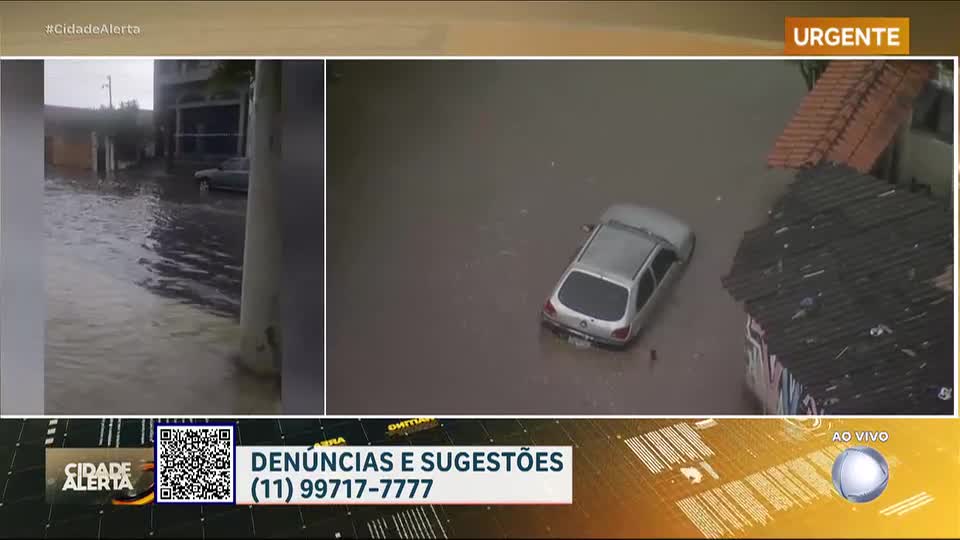 Chuva intensa causa alagamentos na Grande São Paulo e na capital do estado
