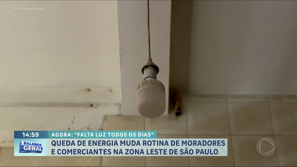 Queda de energia muda rotina de moradores e comerciantes na zona leste de São Paulo