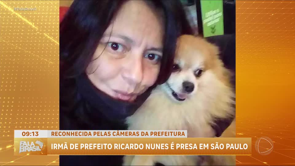 Irmã de Ricardo Nunes é presa após ser identificada por Smart Sampa