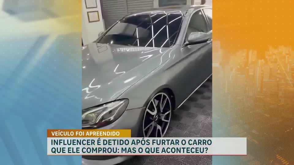 Influenciador digital é detido após furtar o carro que ele comprou em Belo Horizonte 