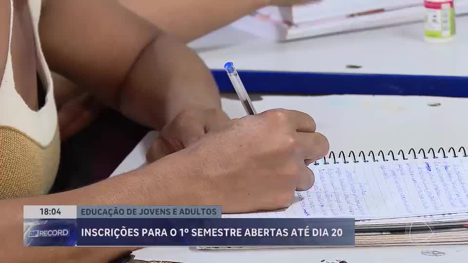 Prazo de inscrições para educação de jovens e adultos é prorrogado