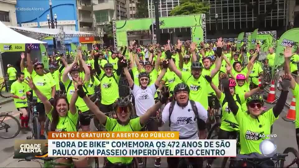 'Bora de Bike' : evento acontece neste domingo (18) e comemora os 472 anos de SP
