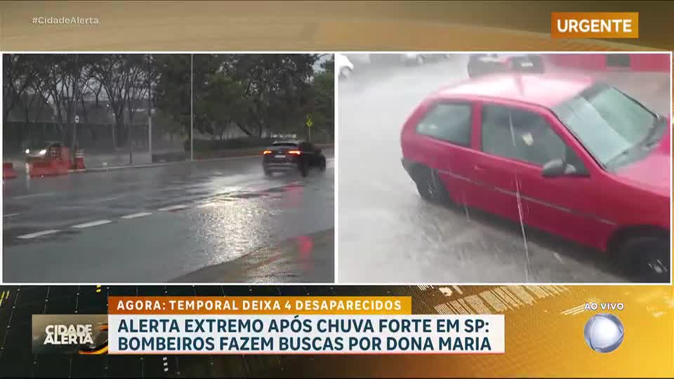 Chuva forte deixa cidade de São Paulo em alerta neste sábado (17)