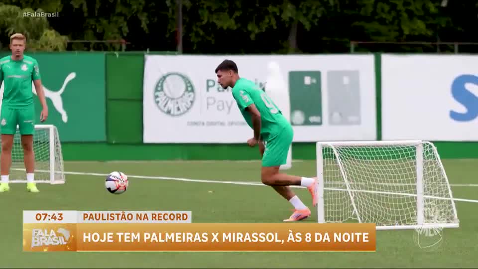 Paulistão: Palmeiras e Mirassol se enfrentam neste sábado (18) na tela da RECORD