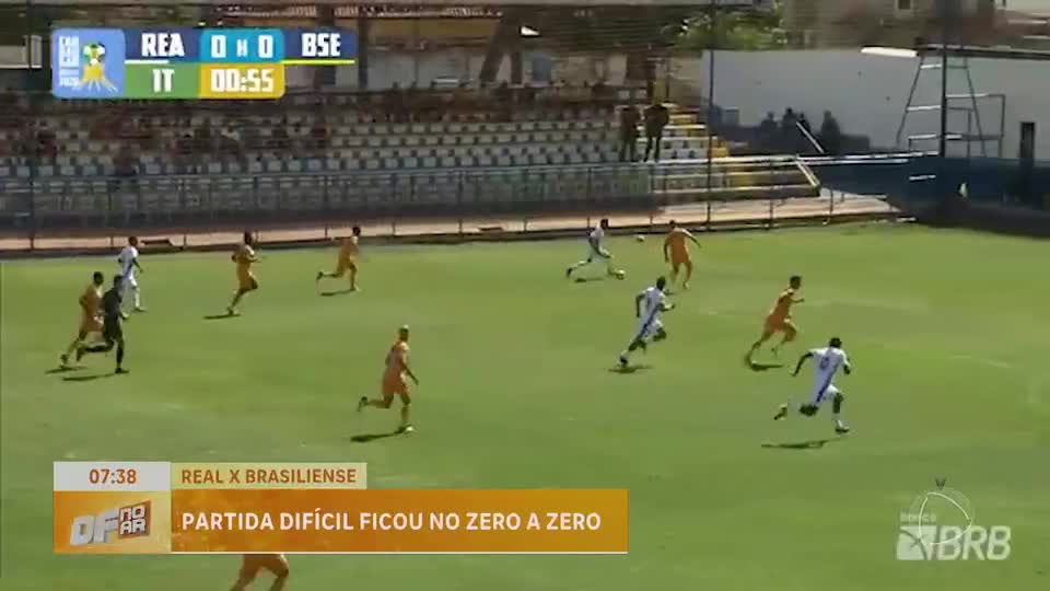 Real e Brasiliense empatam sem gols no Estádio Defelê