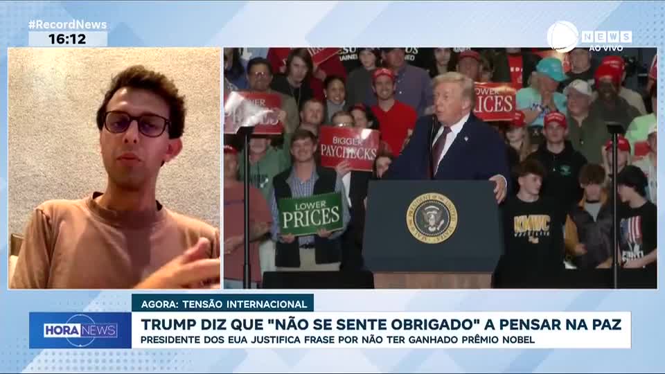 Trump vincula anexação da Groenlândia ao Nobel da Paz