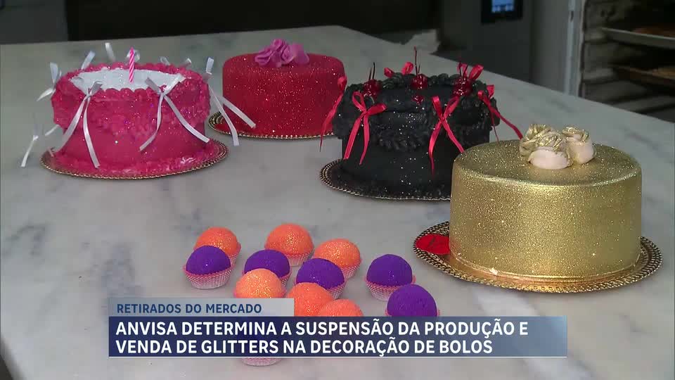 Anvisa determina a suspensão da produção e venda de glitters na decoração de bolos