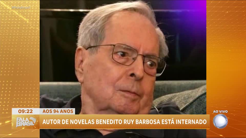 Benedito Ruy Barbosa é internado com infecção urinária em SP