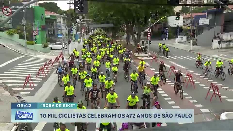 Bora de Bike reúne 10 mil pessoas em São Paulo