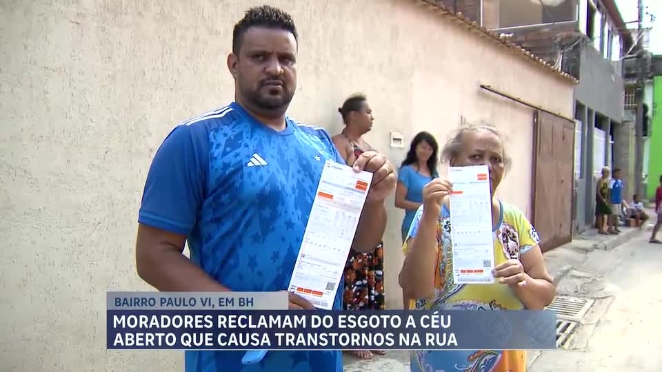 Moradores denunciam esgoto a céu aberto que causa transtornos na região Nordeste de Belo Horizonte