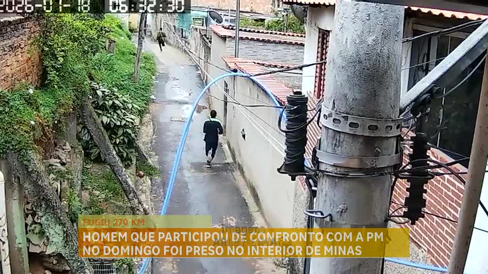 Homem suspeito de envolvimento em confronto com a Polícia Militar em BH é preso