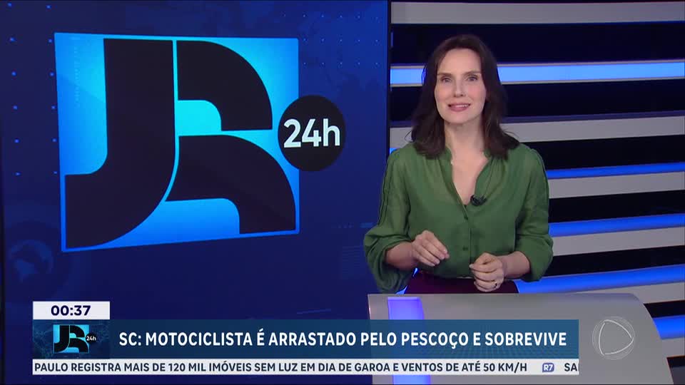 SC: motociclista fica ferido ao ser arrastado por cabo de telefonia em Joinville