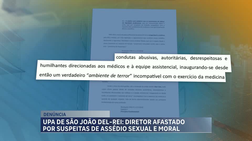Diretor de Unidade de Pronto Atendimento em MG é afastado por denúncias de assédio