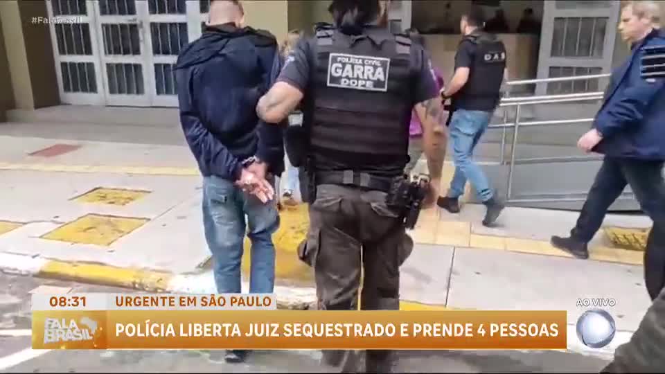 Polícia liberta juiz sequestrado e prende quatro pessoas em São Paulo