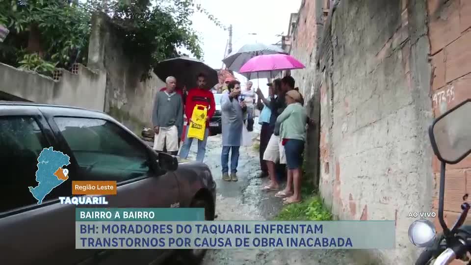 Bairro a Bairro: moradores de Belo Horizonte enfrentam transtornos por causa de obra inacabada 