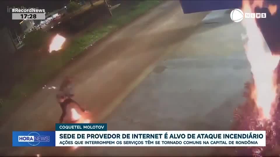 Sede de provedor de internet é alvo de ataque incendiário