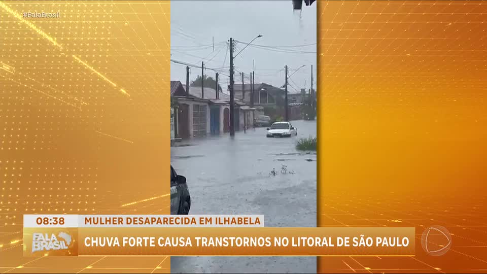 Mulher desaparece em cachoeira durante temporal que atingiu Ilhabela (SP)