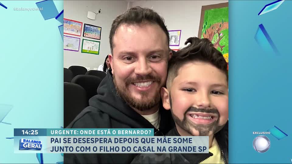 Pai de menino de 8 anos diz que mãe sumiu com a criança