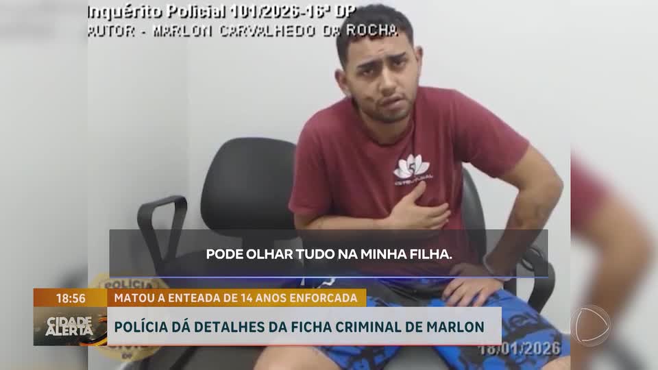 Marlon Carvalhedo confessa assassinato da enteada de 14 anos; polícia aponta histórico criminal
