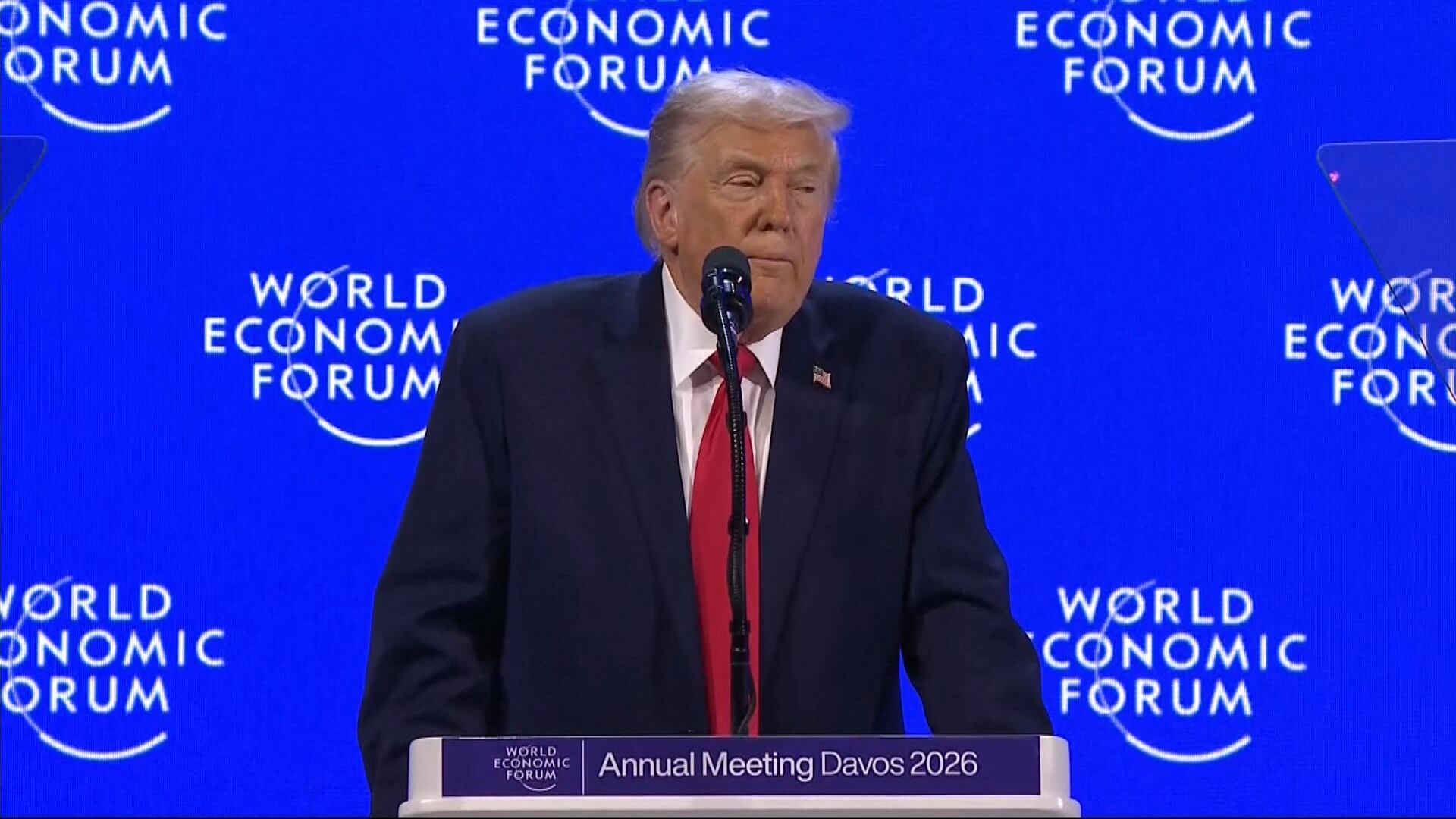 Donald Trump faz discurso no Fórum Econômico Mundial