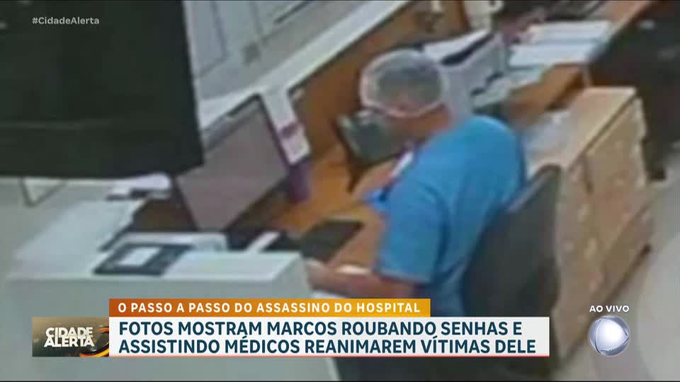 Veja fotos do técnico de enfermagem agindo para matar pacientes na UTI de hospital