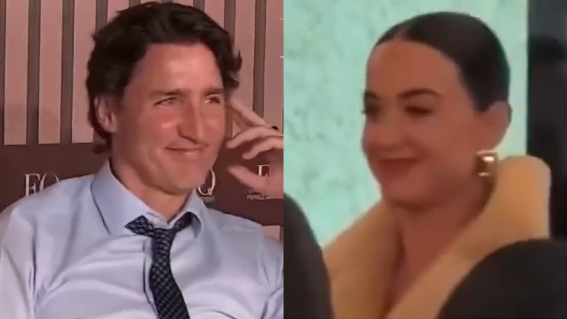Em meio a tensões globais, Katy Perry e Justin Trudeau surgem em clima de romance em Davos