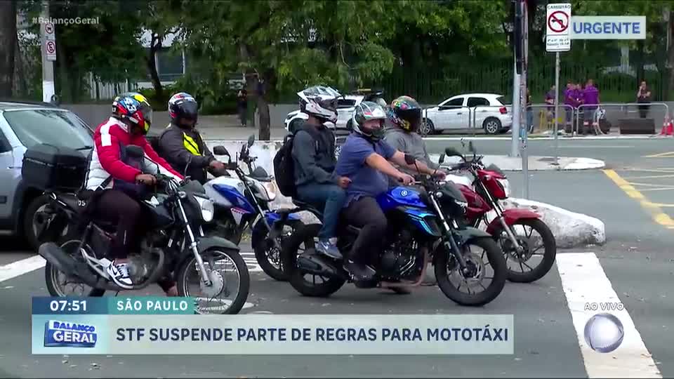 STF suspende trechos da lei que regulamenta mototáxis em São Paulo