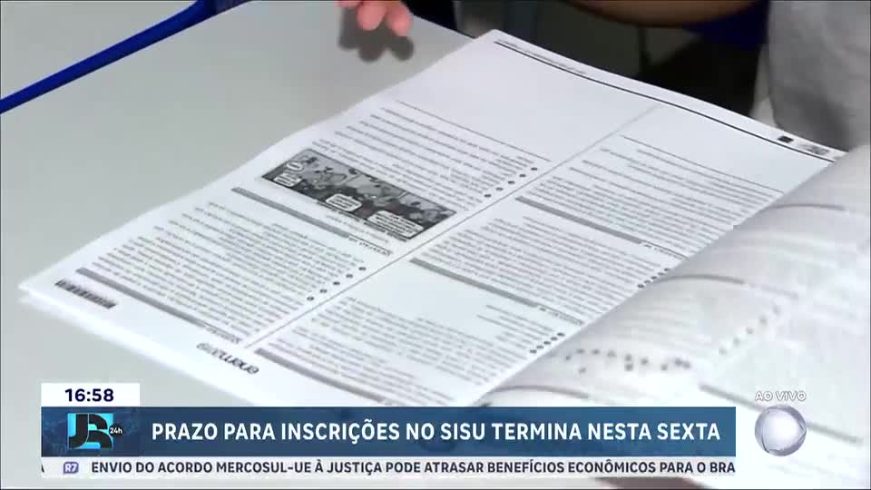 Prazo para inscrições no Sisu termina nesta sexta (23)