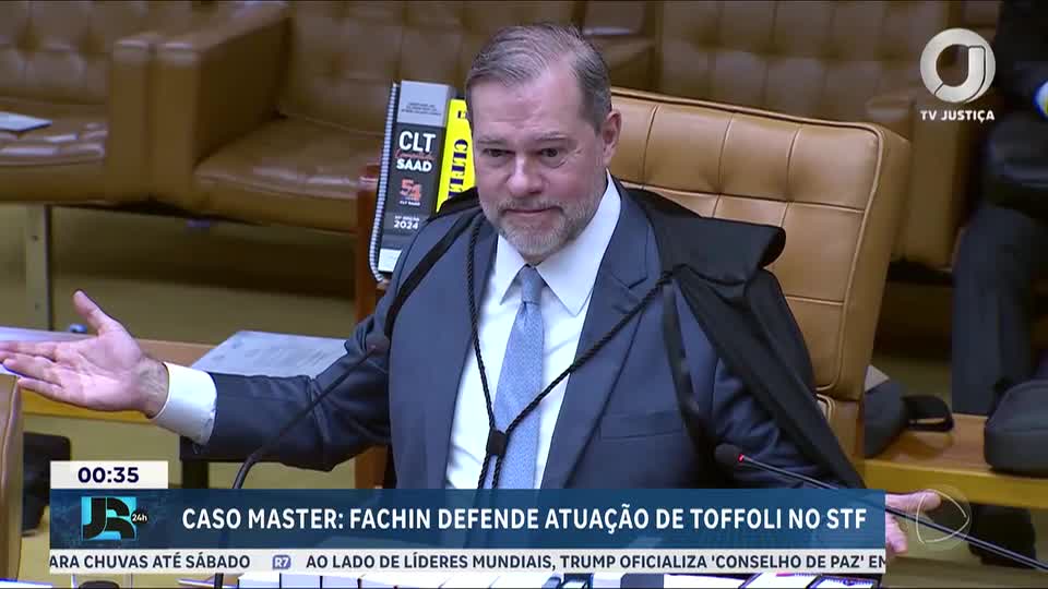 STF: Fachin defende Toffoli no caso Banco Master