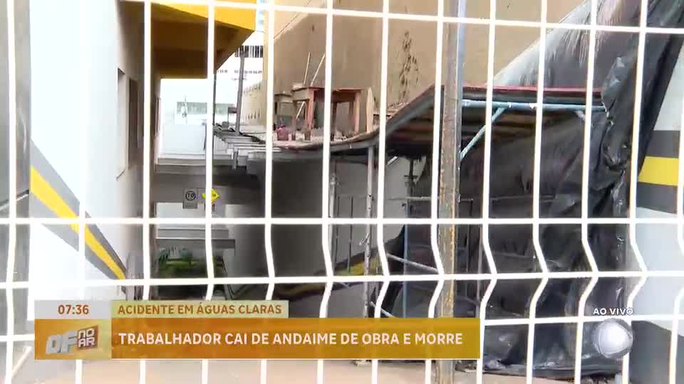Trabalhador morre após queda em obra em Águas Claras (DF)